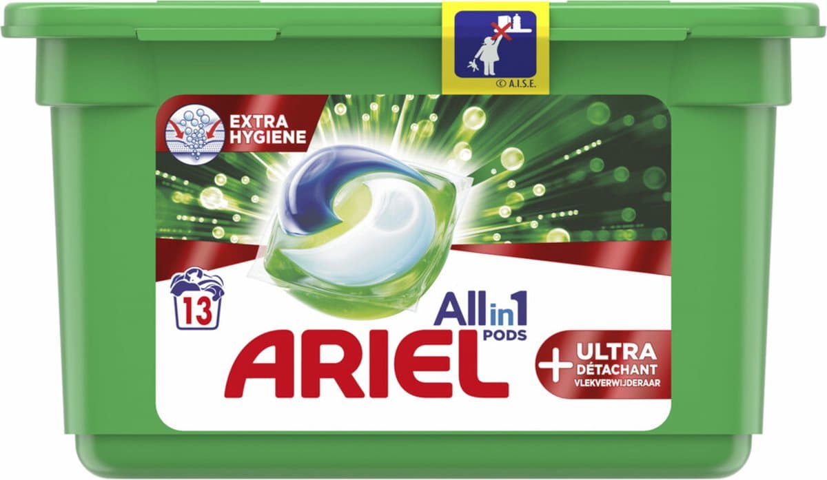 6x Ariel All-in-1 Pods+ Wasmiddelcapsules Effect Oxi-vlekverwijderaar 13 stuks — afbeelding 1