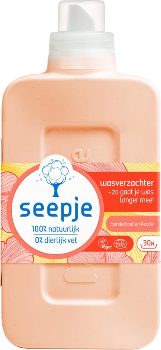 Seepje Wasverzachter Sandelhout & Perzik - 30 wasbeurten - 750 ml — afbeelding 1