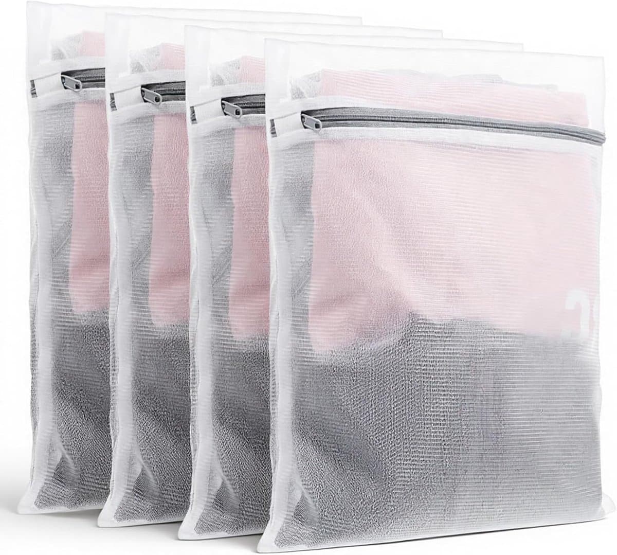 Wasnet 30 x 40 cm - Waszak met rits - Voor sweaters, shirts, ondergoed - SnelShoppen — afbeelding 1