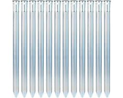 Grondanker - Staal - 30 cm - V-vormige Stevige Tentharingen met Oog - Voor Tent en Outdoorgebruik
