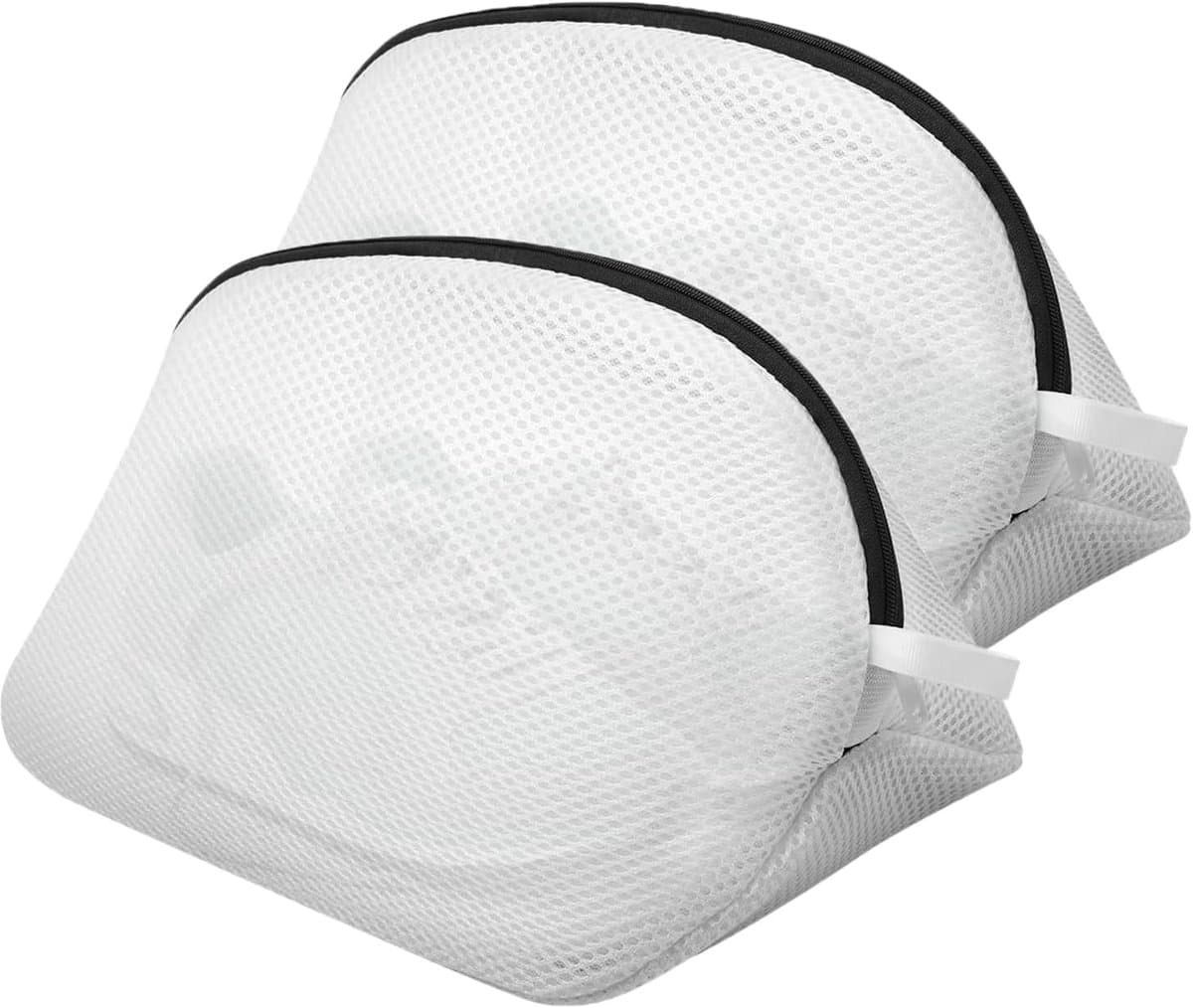 Schoenwaszakken, 2 stuks schoenwasmachinezak, waszakken van mesh met duurzame ritsen, waszak voor schoenen/trainers voor in de wasmachine, opbergzak voor schoenen, sokken, beha's en kleding — afbeelding 1