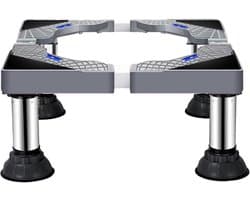 Universele Stapelset voor Wasmachine en Droger, Verstelbare Koppeling met Ratchet Touw, Ideaal voor Ruimtebesparing en Stabiliteit (46-70 cm)
