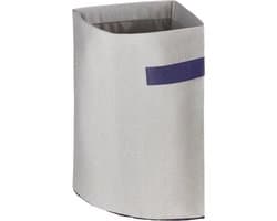 Hoek wasmand Polycotton 43L - Ruimtebesparend & Stijlvol - Grijs