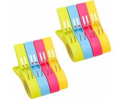 Grote wasknijpers voor het drogen van kleding, handdoeken en dekbedden - 8 stuks multifunctionele clips