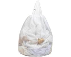 Grote Waszak - Wasmand Netstof - Kleding Opbergen - Robuust Netweefsel - 30x40cm - Wit
