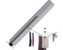 Droogmolenhoes Beschermhoes - Kledinglijn Cover - Buitenbescherming - Waterdicht Ritsontwerp - 165 cm - Zilver