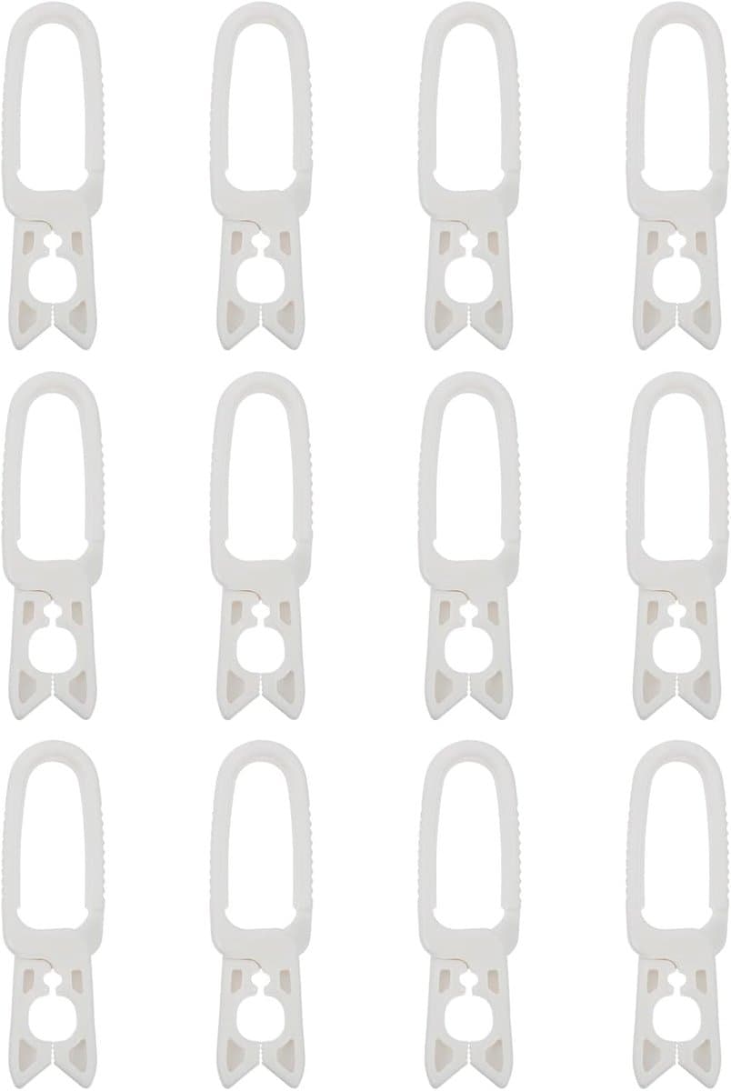 24 stuks- Wasknijpers-wasknijpers kunststof -wasknijpers groot-wasknijpers plastic -Badlaken Knijpers -Strandlaken Knijpers-Handdoek Knijpers-Voor dagelijks wasgoed, strandhanddoek, badhanddoek--Winddicht- Anti Slip-wit — afbeelding 1