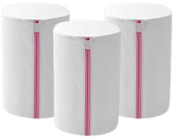 SolidKeus - Set van 3 Waszakken voor Ondergoed en Delicate Kleding Roze