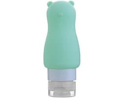 60ml draagbare siliconen hervulbare fles voor lege reizen, 1-groen, 2 stuks