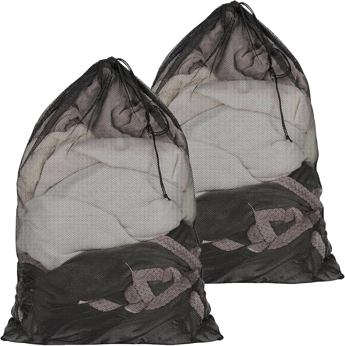 Zak voor beddengoed, 2 stuks, zak voor beddengoed, groot net voor beddengoed (zwart, polyester, 76 x 100 cm) — afbeelding 1