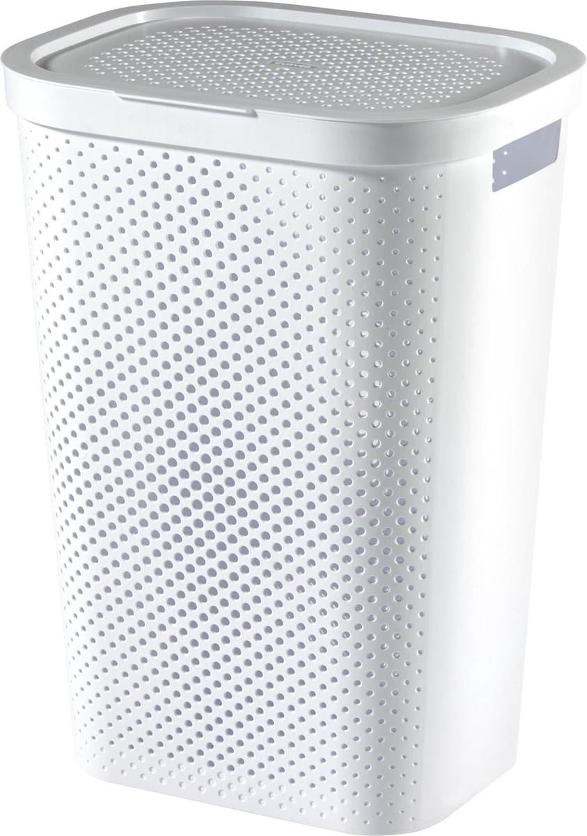 Curver Infinity Dots Wasmand - 60 l - Wit — afbeelding 1