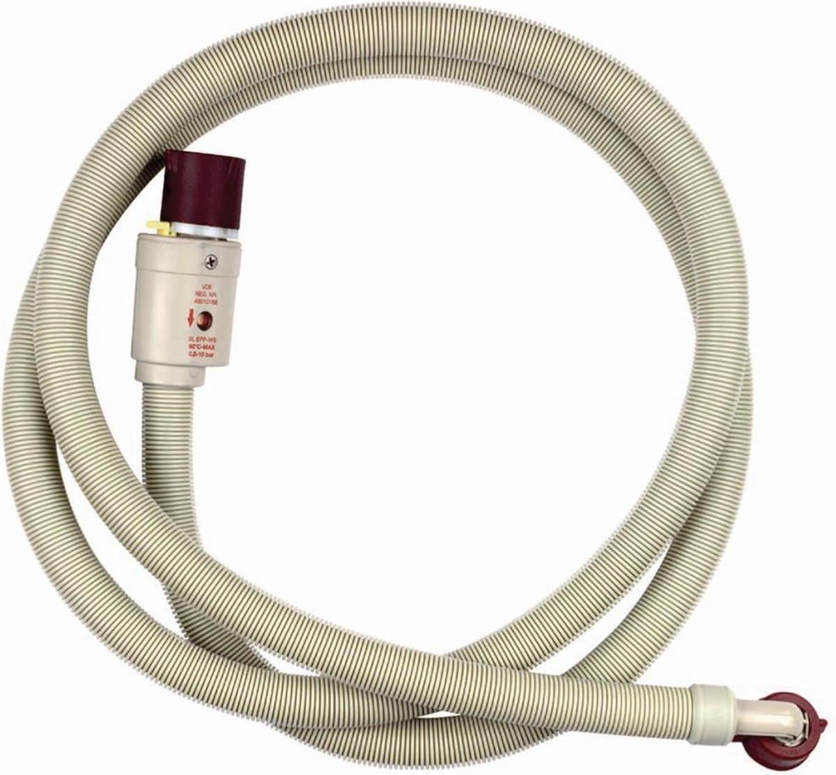 WPRO 481953028925 Toevoerslang Met Waterslot 3/4'' Recht - 3/4'' Gehoekt 90 °c 1.50 M — afbeelding 1