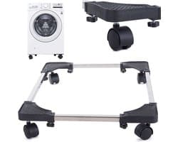 IBBO Shop - Verstelbare Wasmachine Verhoger - Wasmachine Verhoger - Verhoging Witgoed – Meubelroller – Meubelverplaatser - Wasmachine Ombouw - Verstelbare Multitool – Trolley - 8 Poten/ 4 Wielen