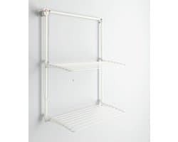 Foxydry Wall Plus 152 cm White - wanddroogrek -bediening links- 152 x 52 x 137 cm