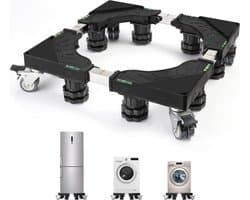 BOTC Wasmachine Verhoger met Wielen - Wasmachine opbouwmeubel - Wasmachine Verhoger - Universele verhoging voor Witgoed