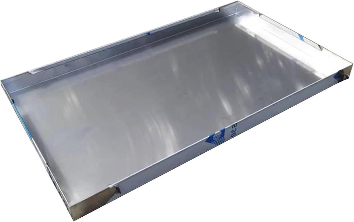 Opvangbak Airco - Lekbak Condenswater - Bescherming Tegen Waterschade - Roestvrij Staal 304 - 70x70cm - Zilverkleurig — afbeelding 1
