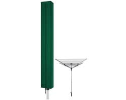 Droogmolen Hoes - 165 x 16 x 16 cm - Beschermhoes Universeel - Oxford-stof - Heavy Duty Roterende Waslijn Afdekking - Met rits en trekkoord - Waterdicht - Stofdicht - Winddicht - UV-bestendig - Voor Tuin, Binnenplaats, Buiten en op de Camping - Groen