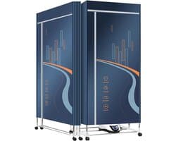 Elektrische Wasdroger - Verwarmd Droogrek - Snel Kleding Drogen - Opvouwbaar Met Deksel - 30 kg Capaciteit - Zwart
