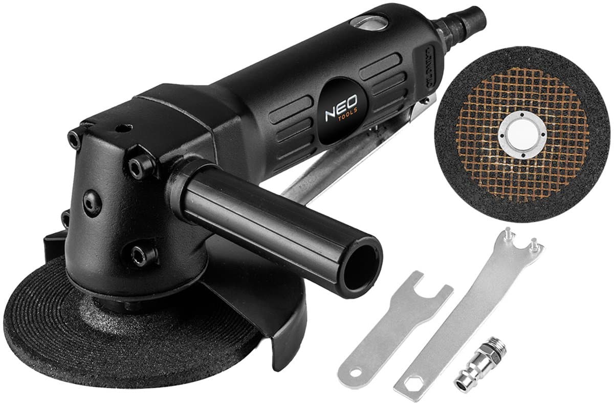 NEO - Pneumatische Haakse Slijper - 125 mm - 11000 RPM - CE-goedkeur — afbeelding 1