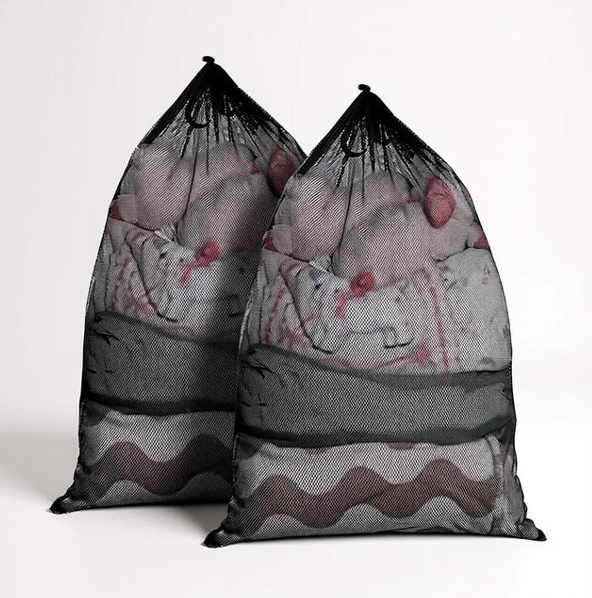 Maison Elara Gaaswaszak met trekkoord, 60x90 cm, zwart — afbeelding 1