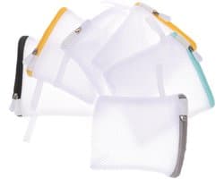 Cosensi- Wasmiddel - 6x Waszakken - Ondergoed/Delicate - Mesh - Reiswaszakken - Zipper - Bescherming tegen vervorming - Waszak