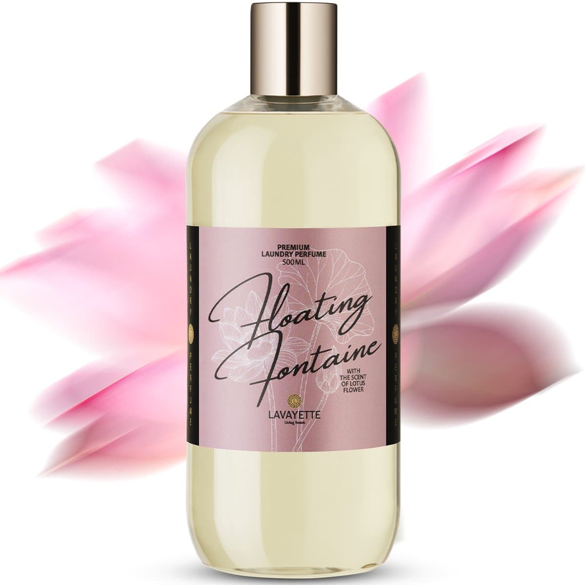Lavayette Premium Wasparfum - Floating Fontaine - Lotusbloem - Geurbooster 500ml — afbeelding 1