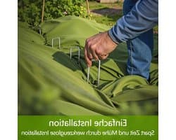 Set van 50 grondankers voor tuin, onkruiddoek en tenten - 150/200 mm x 40 mm, stevige U-vormige haken