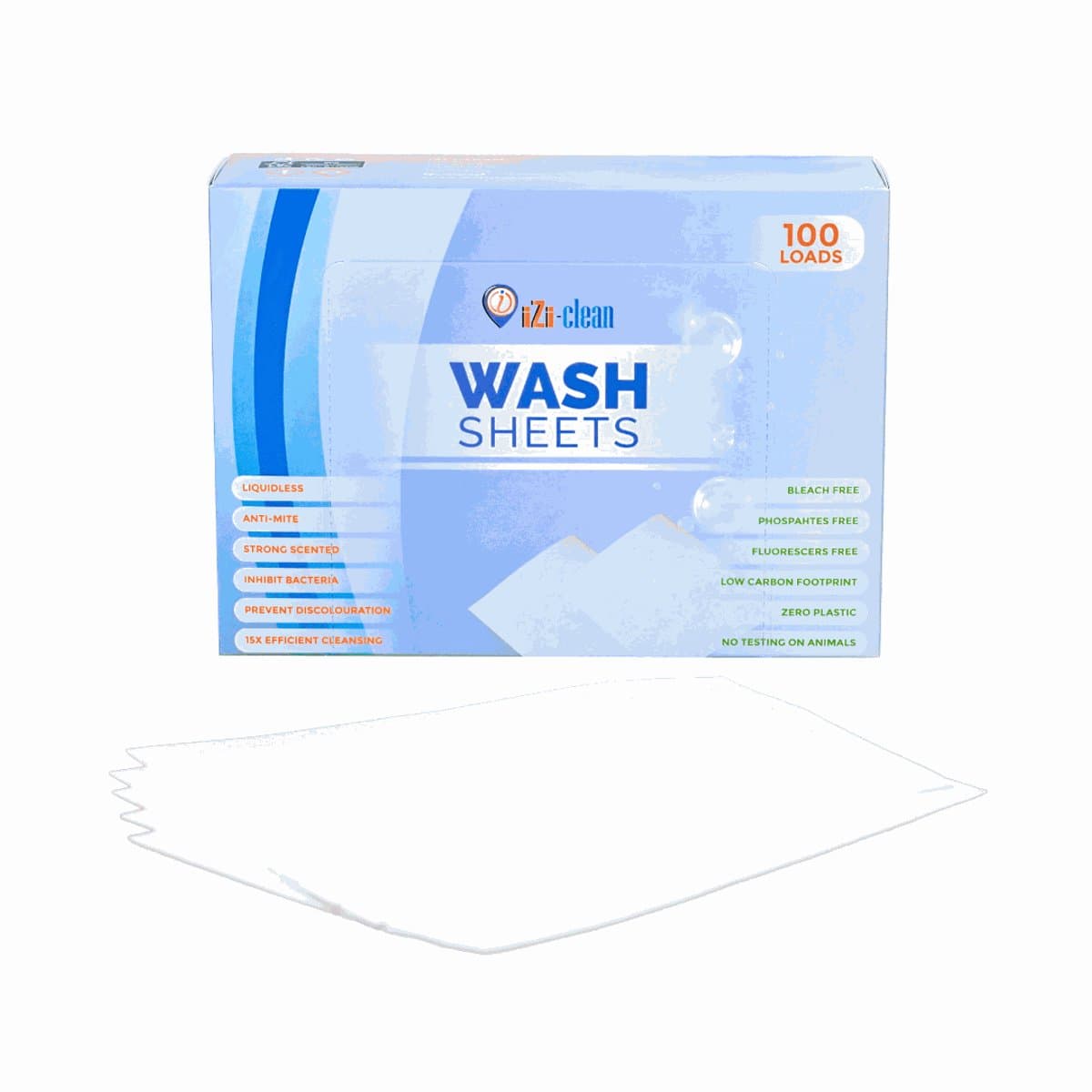 iZi-Wash Sheets - Cherry - 100 Wasbeurten — afbeelding 1