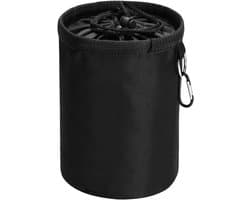 Opbergtas - Kleine tas - Wasknijpers bewaren - Met haak - 20 x 28 cm - Zwart — afbeelding 1