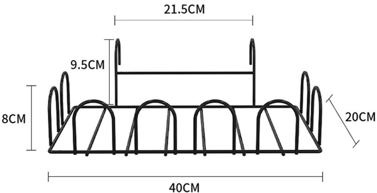 Balkon Droogrek - Schoenen Droogrek - Vensterbank Droogrek - Kledinghanger - Zwart — afbeelding 1