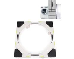 Dailygoods- Bewegende Apparatenbasis - Verstelbaar - Roestvrij Staal - Antislip - Hoogte Verhogend - Geschikt voor Wasmachine - Trockner en Koelkast - Wasmachinebasis