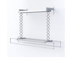 Foxydry 122 cm PRO elektrische droogrek voor wandmontage met verwarming - 122 X 53 X 25 cm