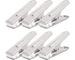 Ibenzoa® Duurzame Metalen Handdoekclips - Set van 20 Stuks - Robuust en Veerkrachtig