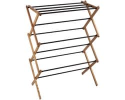 Ferrara houten staande droger met stalen stangen 60 cm voor auto's. montage