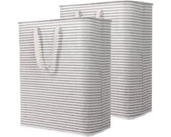 Ibenzoa® Ruime Dubbele Opvouwbare Wasmand met Handige Handvatten voor Multifunctioneel Gebruik - 250L Capaciteit