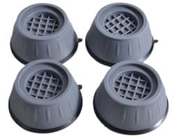 EXCITAT 4 stuks wasmachine voetjes - Met rubberen pads - Schokbestendig - Geschikt voor drogers, koelkasten, bureaus en nachtkastjes