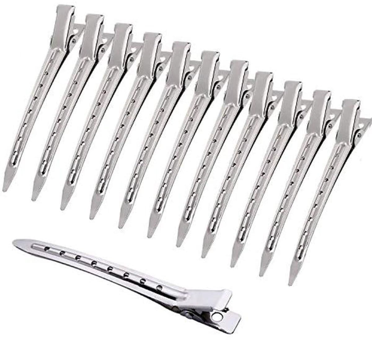 Stijltangen met Klemmen - 3.5 Inch Duck Bill Hareclips - 12 Stuks voor Haar Styling — afbeelding 1