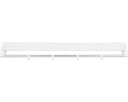 Wanddroogrek Intrekbaar 84 cm - Opvouwbaar Wasrek - Aluminium Droogstang - Ruimtebesparend Design - Wit — afbeelding 1