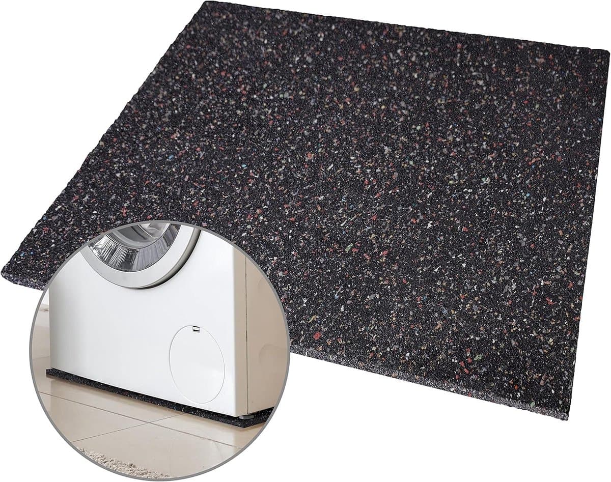 Geluidsdempende Antitrillingsmat voor Wasmachine en Droger - Rubberen Onderlegger 60x60 cm — afbeelding 1