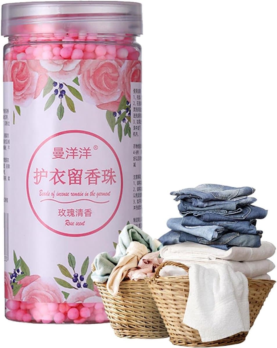 Geurversterkende waskralen - Wasparfum geurparels - Langdurige frisheid - Verrijkt elke wasbeurt - 200 gram fles - Lavendel aroma — afbeelding 1