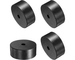 Rubberen Afstandhouders - Trillingsdempers Ringen - Apparaten Stabiliseren - Hoge Belastbaarheid - 100mm Buitendiameter - Zwart