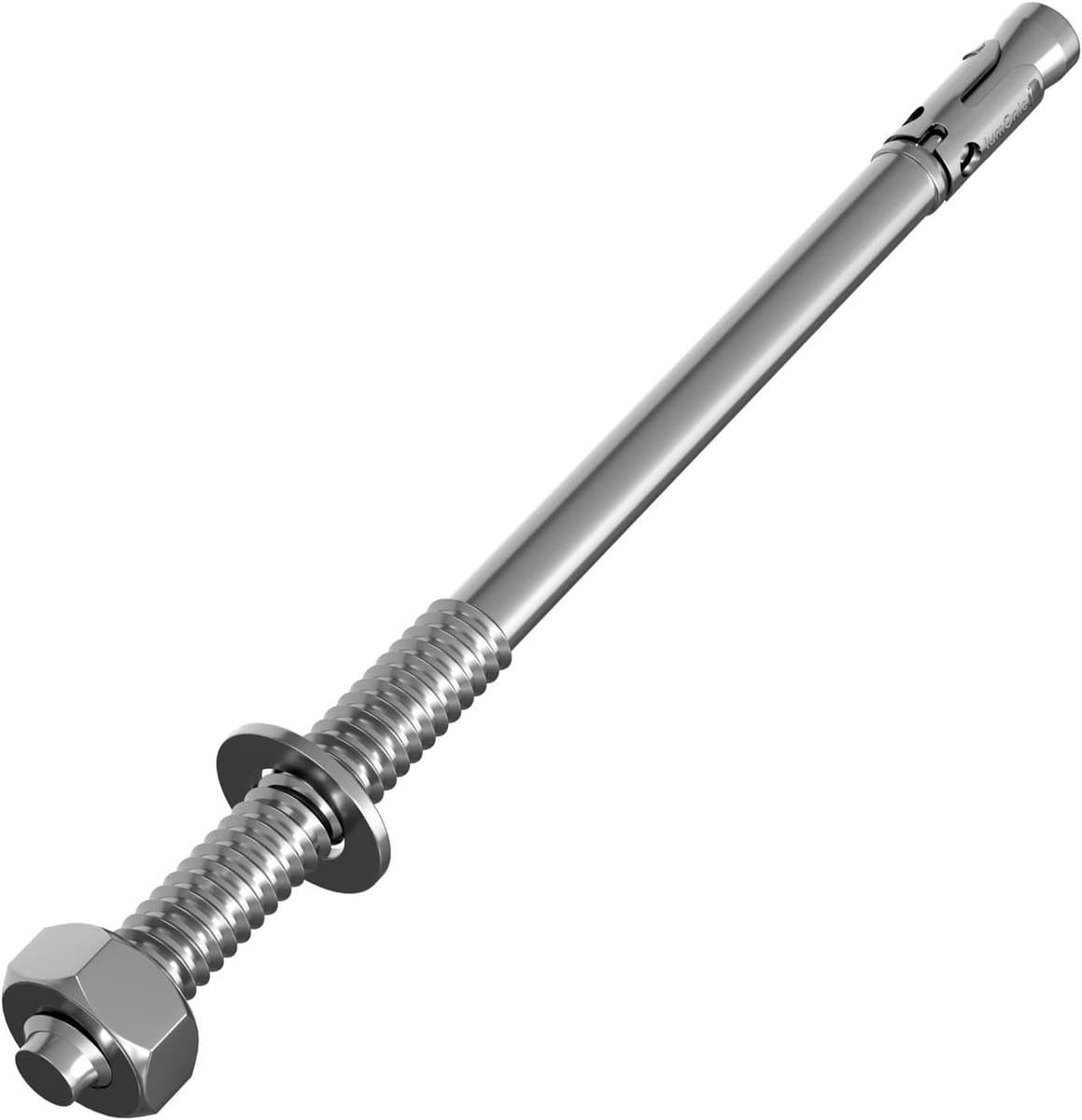 5x Zware Betonanker M16 x 280mm Gegalvaniseerd voor Doorsteekmontage — afbeelding 1
