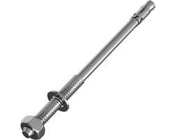 5x Zware Betonanker M16 x 280mm Gegalvaniseerd voor Doorsteekmontage