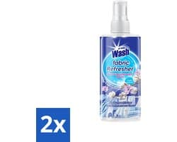 2 x At Home - Wash - Textielverfrisser - Fresh Cotton - Neutraliseert Onaangename Geuren - 300 ml - Textielverfrisser - Katoengeur - Geur Neutraliseren - Kleding Verfrissen - Stoffen Verfrissen