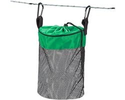 Wasknijperhouder - Wasknijperzak - Wassen Organiseren - Met Trekkoord - 30x20 cm - Groen