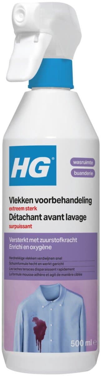 HG vlekken voorbehandeling extra sterk 500ml — afbeelding 1