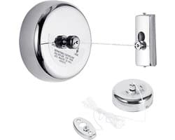 Retractable Clothesline - Invisible Clothesline - Stalen Kledinglijn voor Binnen en Buiten - Droogrek voor Hotel, Badkamer, Balkon