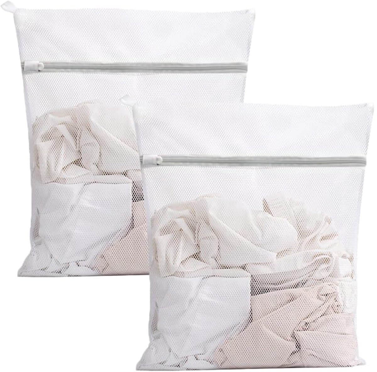 Ibenzoa® Set van 2 Mesh Waszakken met Ritssluiting voor Delicate Was en Reizen, 30 x 40 cm — afbeelding 1