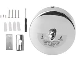 Intrekbare Waslijn - Wand Waslijn - Ruimte Besparen - Roestvrij Staal - 2.8 Meter - Zilver