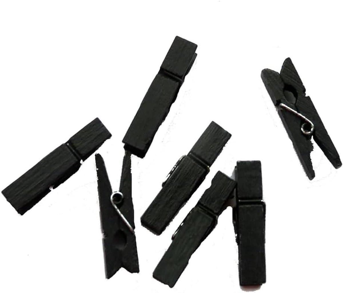 Houten Wasknijpers - Mini Clips Decoratie - Foto's Ophangen - Natuurlijk Materiaal - 7 x 35 mm - Multicolor — afbeelding 1